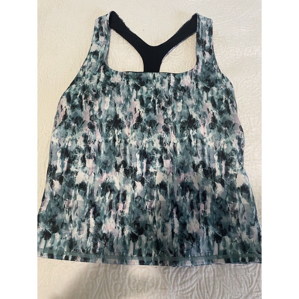 Sweaty Betty Women's‎ Power Cropped Racerback Tank in Green Multicolor  Size XL